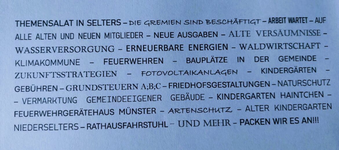 Bereit für die nächste Legislaturperiode